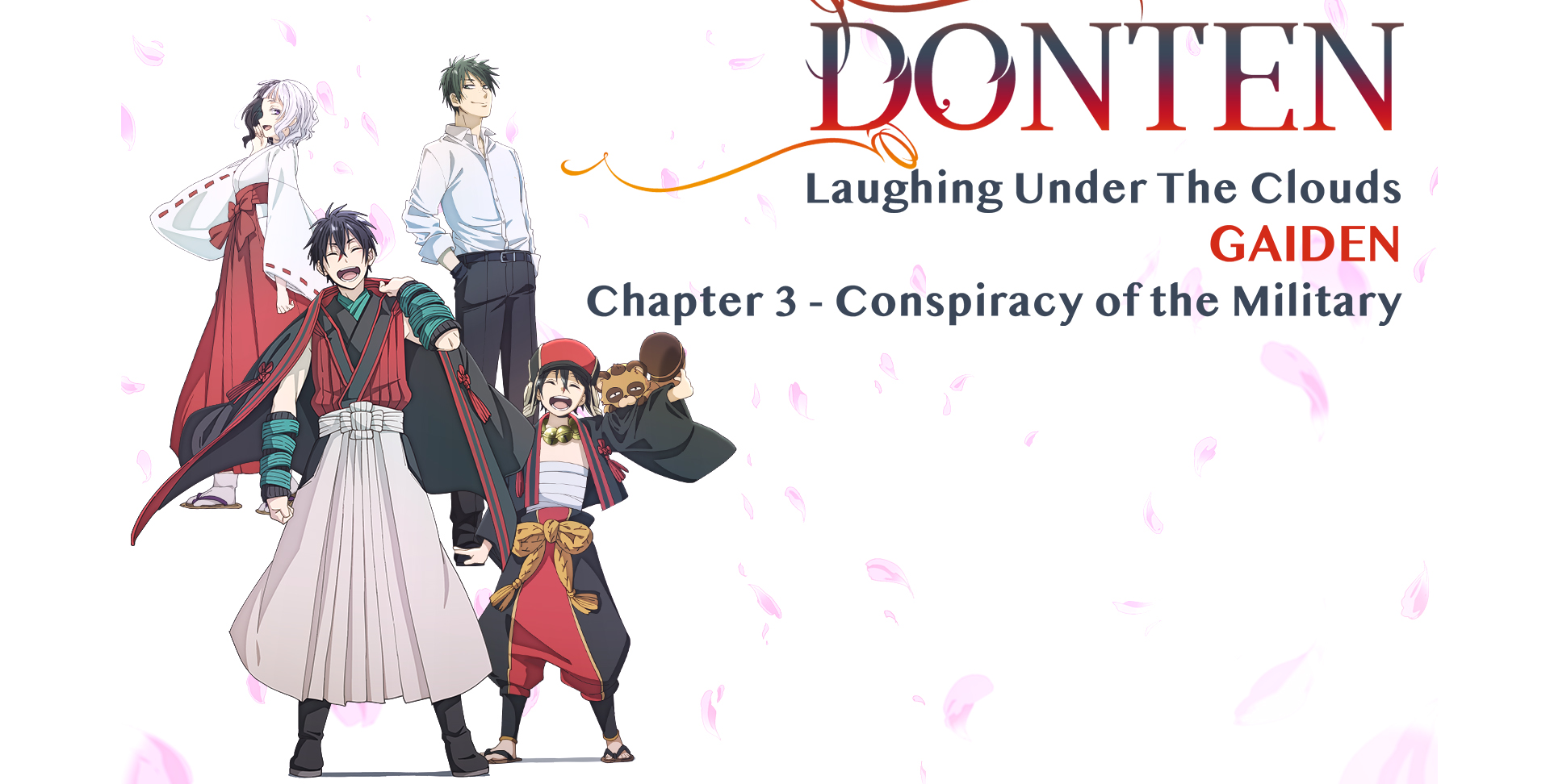 Xem phim Donten: Laughing Under the Clouds - Gaiden: Chapter 3 - Conspiracy of the Military - Donten ni Warau Gaiden: Ouka, Tenbou no Kakehashi Vietsub